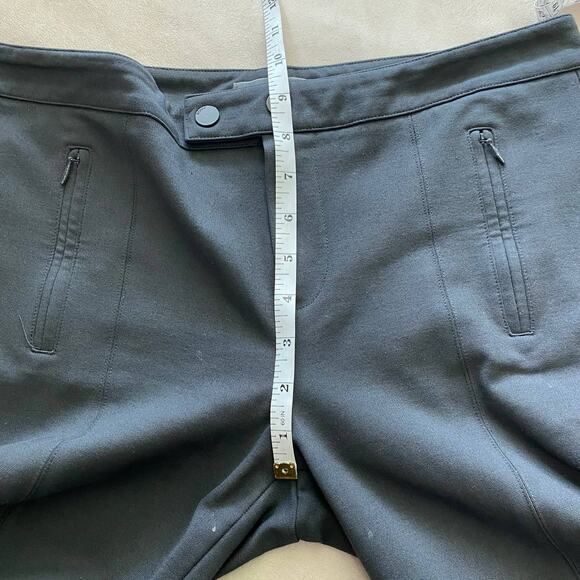 Vince Ponte Charcoal Skinny Pants Zip Pocket Trouser Mid Rise Size 8 Inseam 30" - Picture 6 of 7